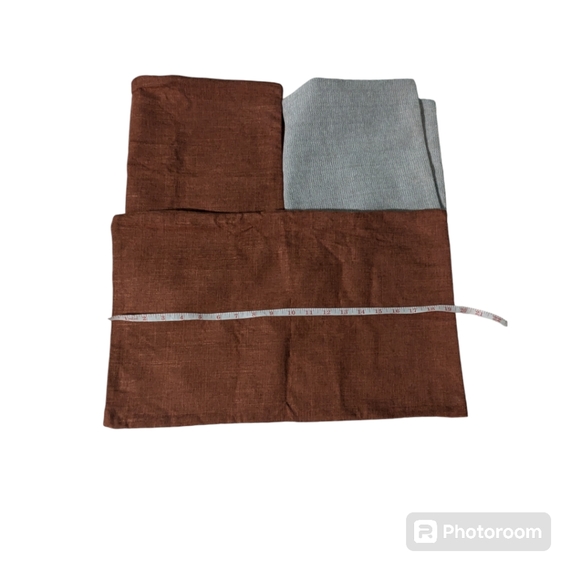 3 Cushion/Duvet Covers. Grey/dark Orange NWOT - Picture 4 of 9